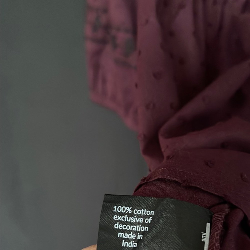 Purple Embroidered Top - Picture 6 of 7